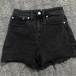 Madewell Black Jean Shorts
